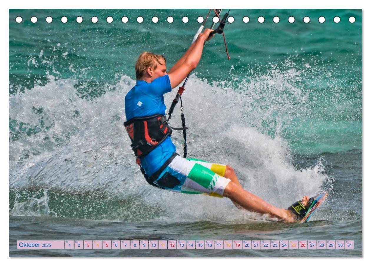 Bild: 9783435726769 | Kitesurfen - über den Wellen (Tischkalender 2025 DIN A5 quer),...