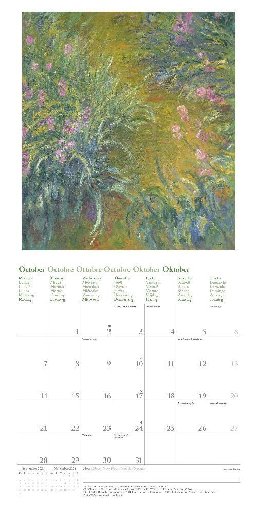 Bild: 4002725986511 | Claude Monet 2024 - Wand-Kalender - Broschüren-Kalender - 30x30 -...