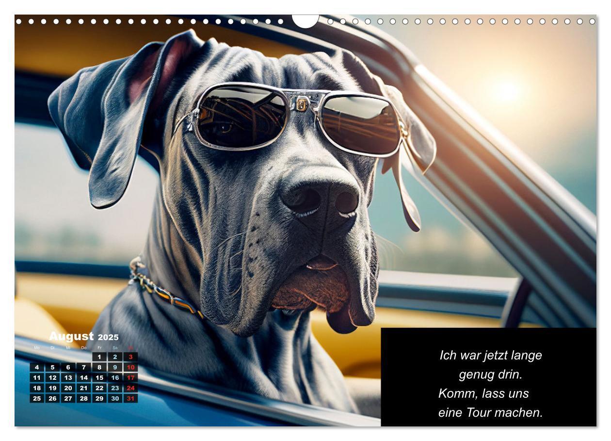 Bild: 9783435722631 | Der humoristische Dogge Kalender (Wandkalender 2025 DIN A3 quer),...