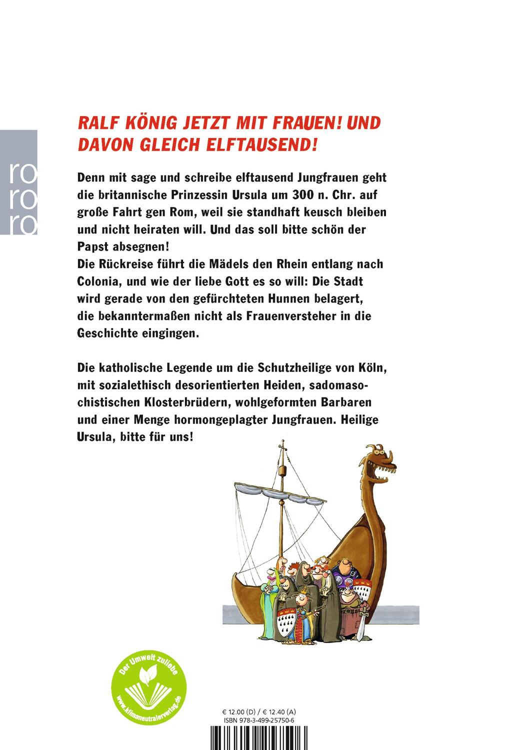 Rückseite: 9783499257506 | Elftausend Jungfrauen | Ralf König | Taschenbuch | Deutsch | 2014