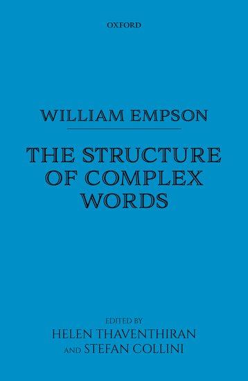 Cover: 9780198713432 | William Empson: The Structure of Complex Words | William Empson | Buch