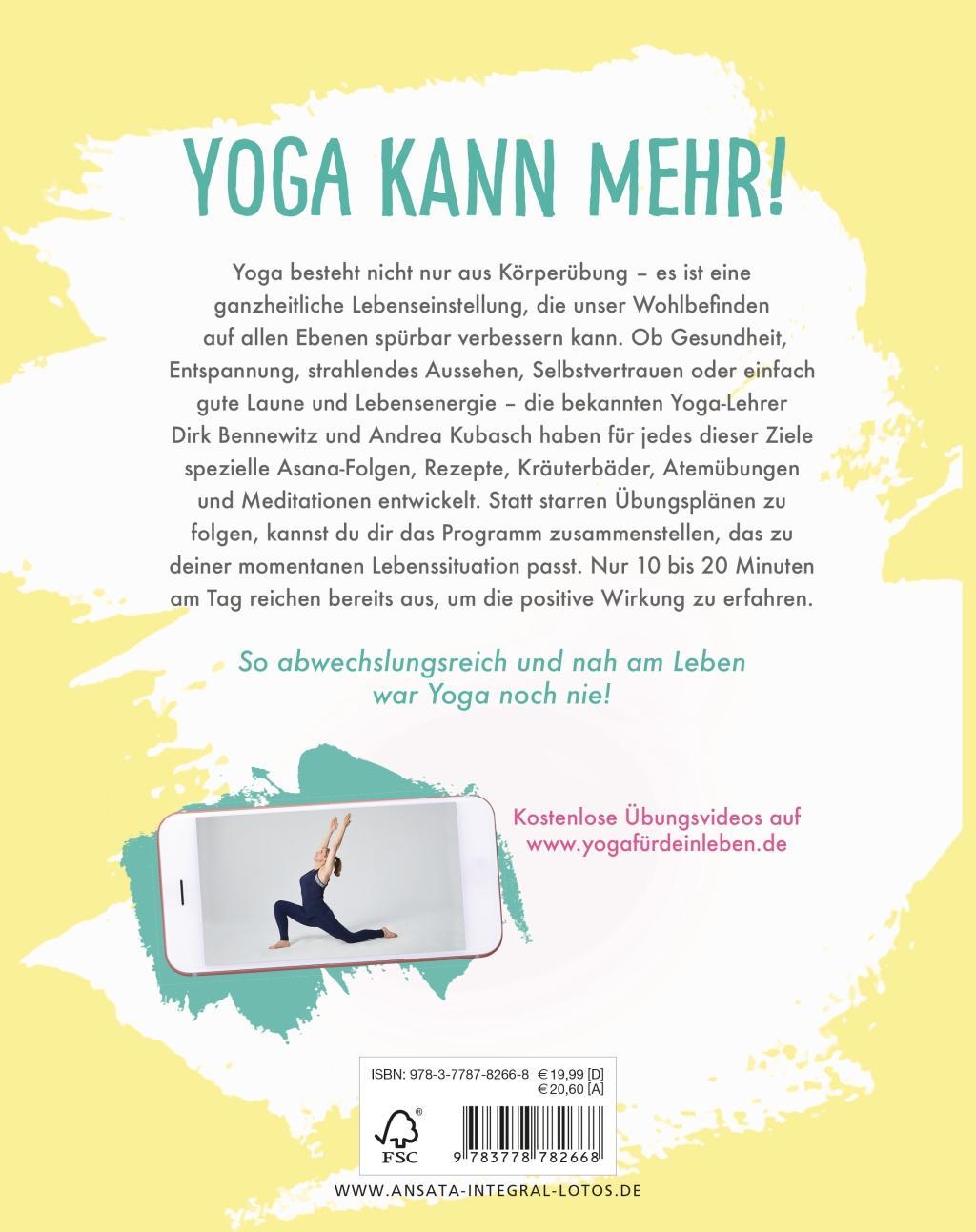 Bild: 9783778782668 | Yoga für dein Leben | Mit vielen Übungen, Rezepten und Wohlfühltipps