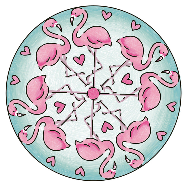 Bild: 4005556285204 | Ravensburger Mandala Designer Mini Flamingo 28520, Zeichnen lernen...