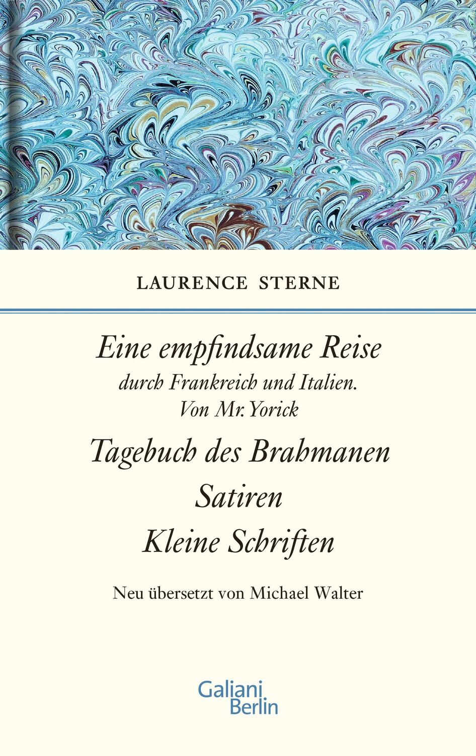 Cover: 9783869711690 | Empfindsame Reise, Tagebuch des Brahmanen, Satiren, kleine Schriften