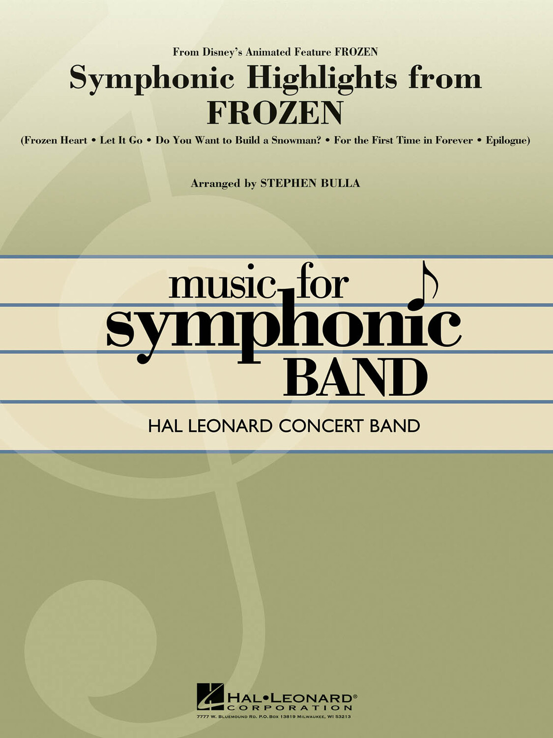 Cover: 888680008628 | Symphonic Highlights from Frozen | Hal Leonard Concert Band Series