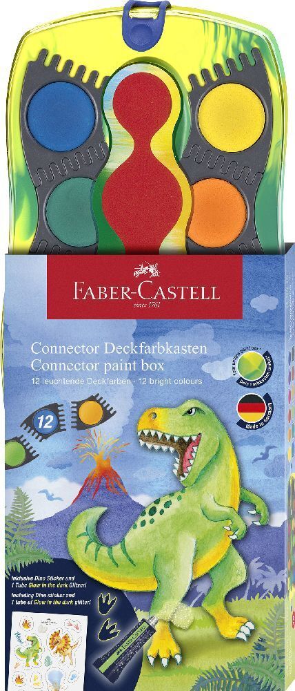 Cover: 4005401250135 | Farbkasten Connector 12 Farben Dino | Stück | Karton | Deutsch