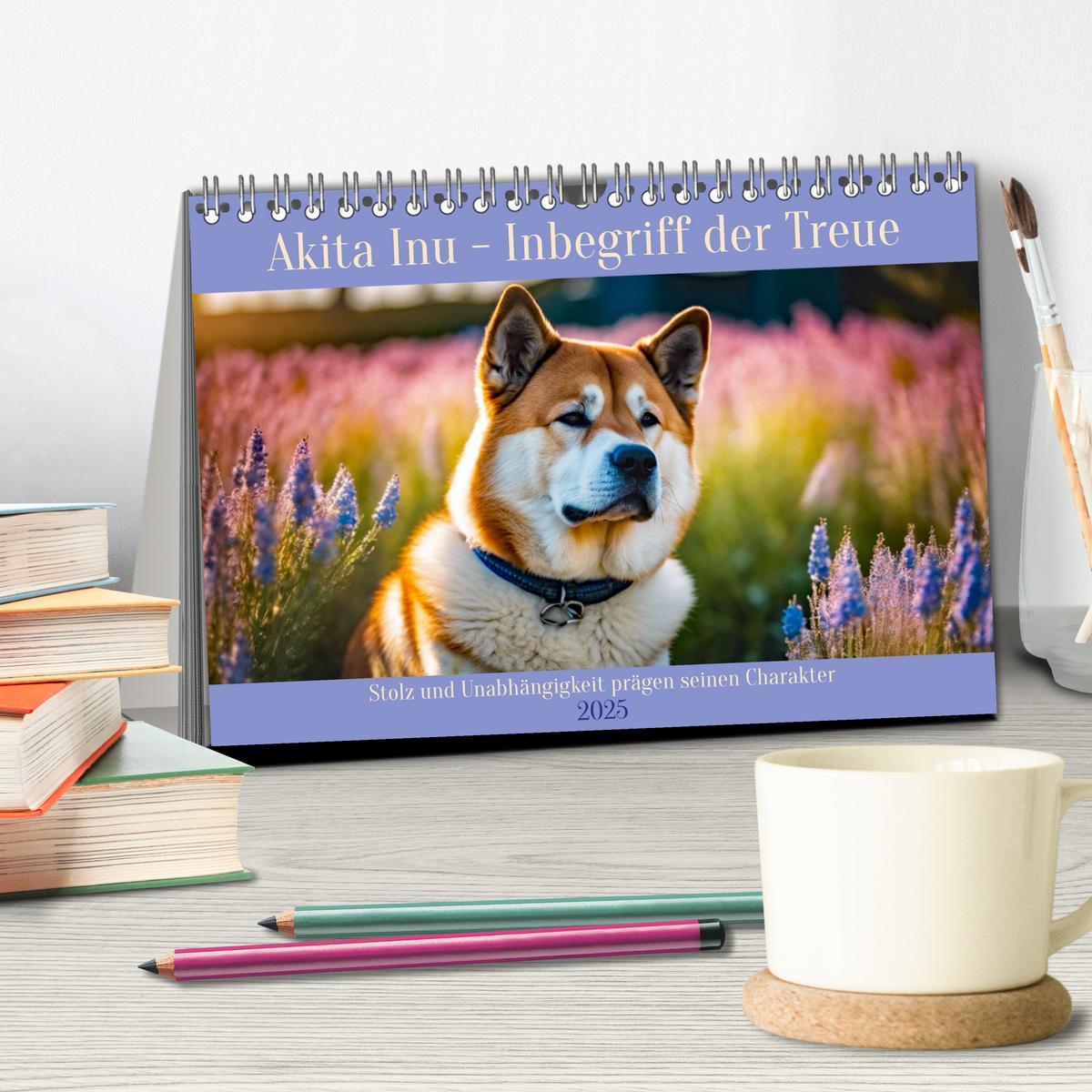 Bild: 9783457071731 | Akita Inu - Inbegriff der Treue (Tischkalender 2025 DIN A5 quer),...