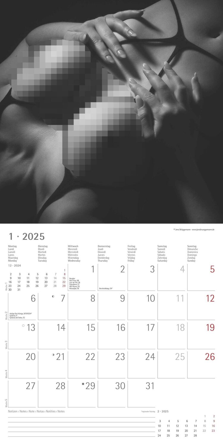 Bild: 4251732340988 | Feminine 2025 - Broschürenkalender 30x30 cm (30x60 geöffnet) -...