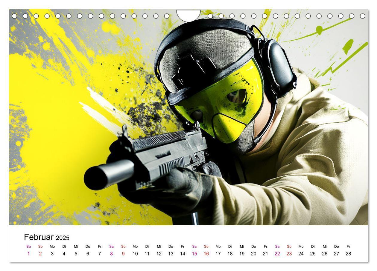 Bild: 9783457204573 | Paintball cool (Wandkalender 2025 DIN A4 quer), CALVENDO...