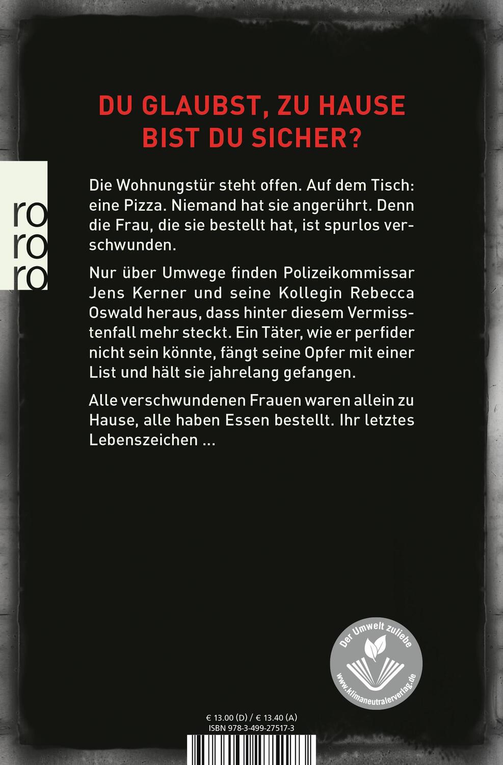 Rückseite: 9783499275173 | Die Lieferung | Thriller | Andreas Winkelmann | Taschenbuch | 400 S.