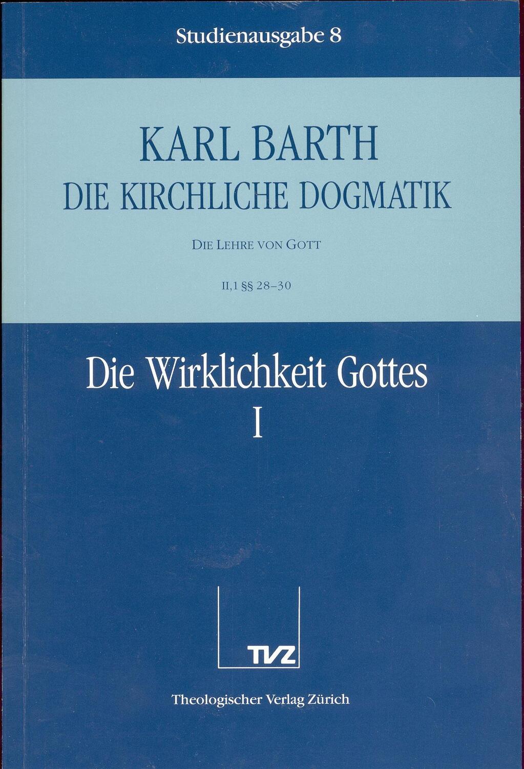 Cover: 9783290116088 | Die Wirklichkeit Gottes. Tl.1 | Karl Barth | Kartoniert / Broschiert