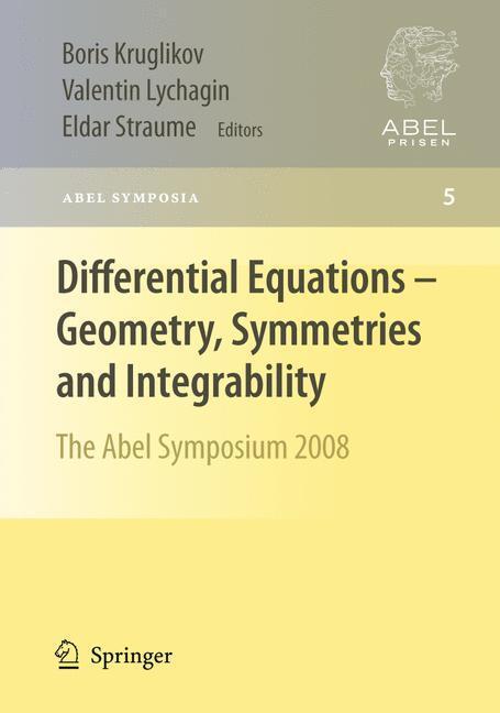 Cover: 9783642008726 | Differential Equations - Geometry, Symmetries and Integrability | Buch