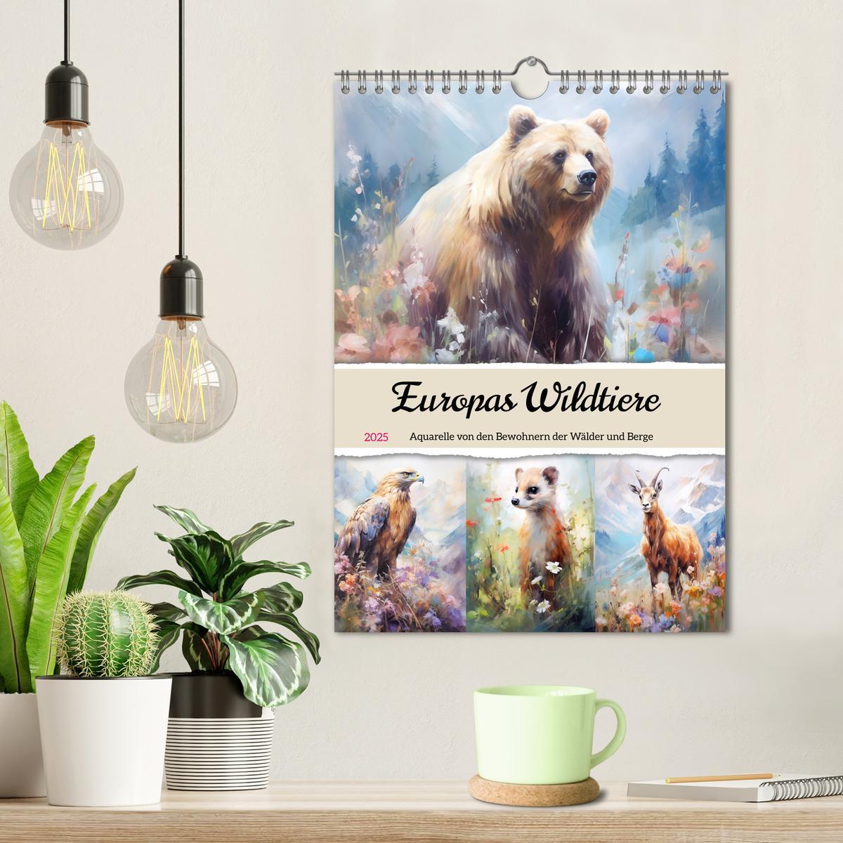 Bild: 9783435863808 | Europas Wildtiere. Aquarelle von den Bewohnern der Wälder und Berge...