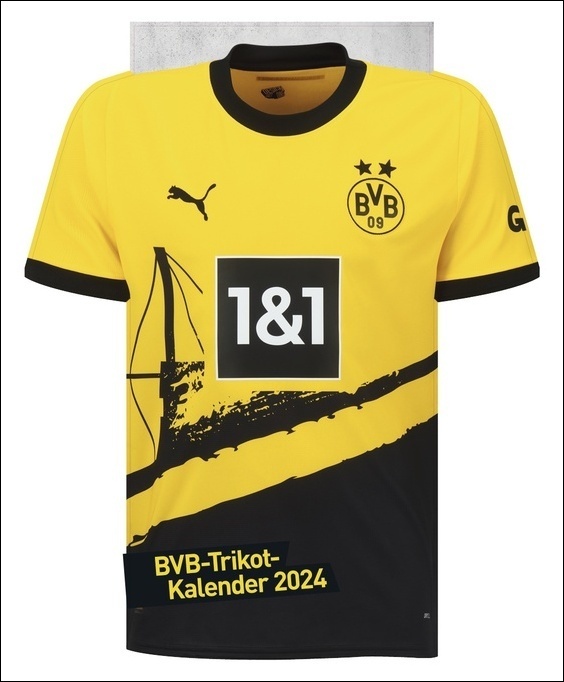 Cover: 9783756402762 | Borussia Dortmund Trikotkalender 2024. Kalender im originalen...