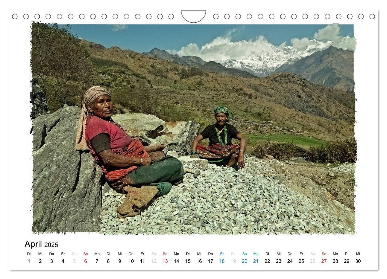 Bild: 9783435547111 | BEGEGNUNGEN IN NEPAL (Wandkalender 2025 DIN A4 quer), CALVENDO...