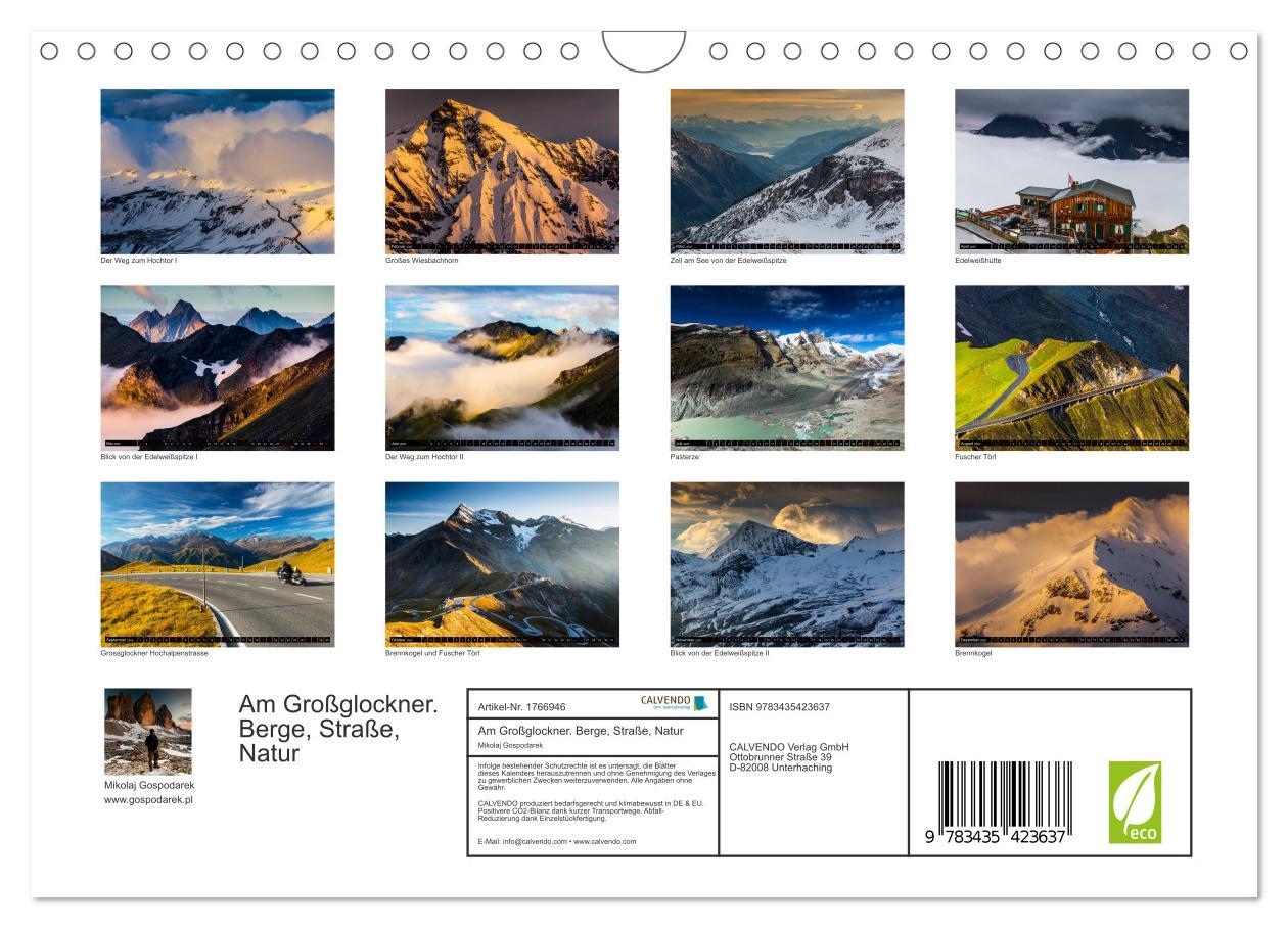 Bild: 9783435423637 | Am Großglockner. Berge, Straße, Natur (Wandkalender 2025 DIN A4...