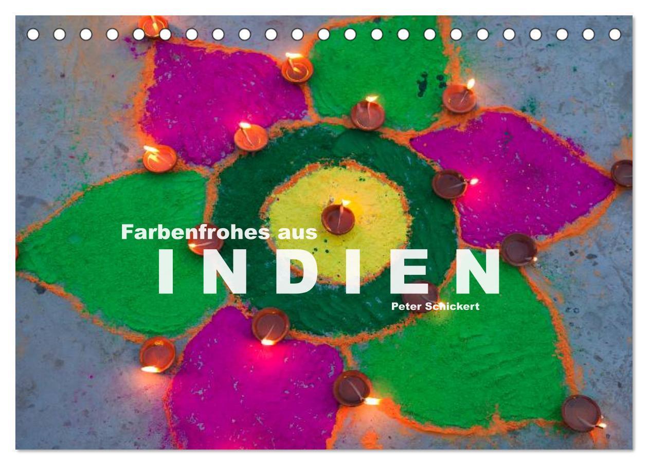 Cover: 9783383276934 | Farbenfrohes aus Indien (Tischkalender 2024 DIN A5 quer), CALVENDO...