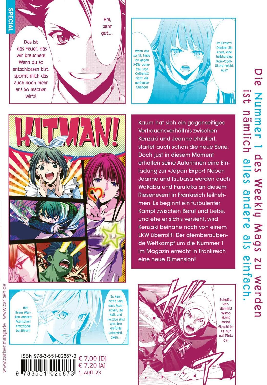 Rückseite: 9783551026873 | Weekly Shonen Hitman 12 | die Manga-Redaktions-Romcom | Kouji Seo