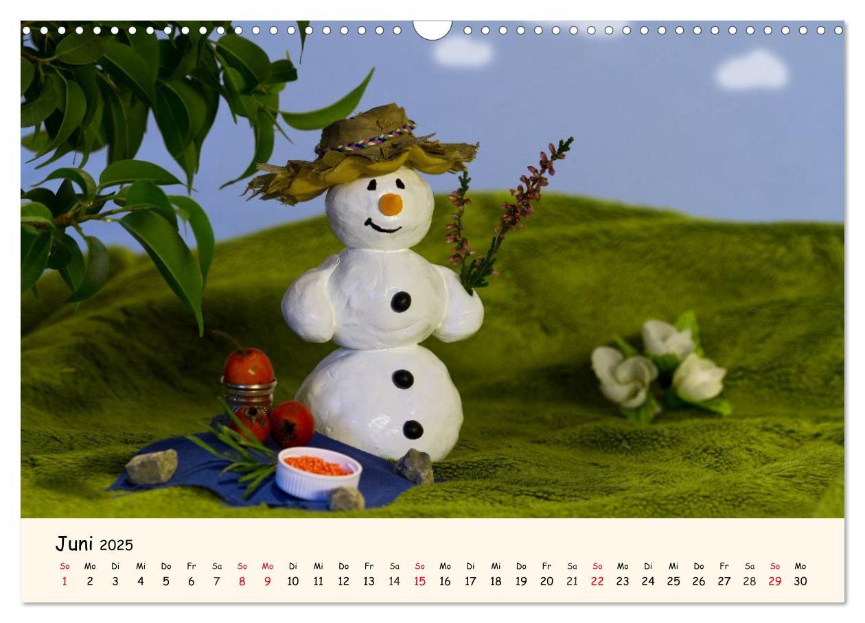 Bild: 9783435812110 | Schneemann des Monats 2025 (Wandkalender 2025 DIN A3 quer),...