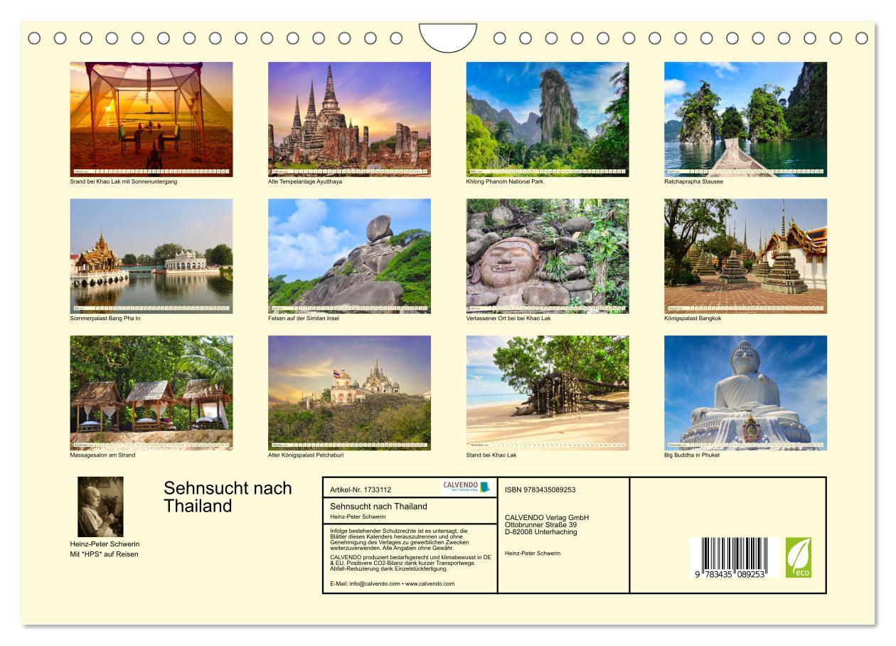 Bild: 9783435089253 | Sehnsucht nach Thailand (Wandkalender 2025 DIN A4 quer), CALVENDO...