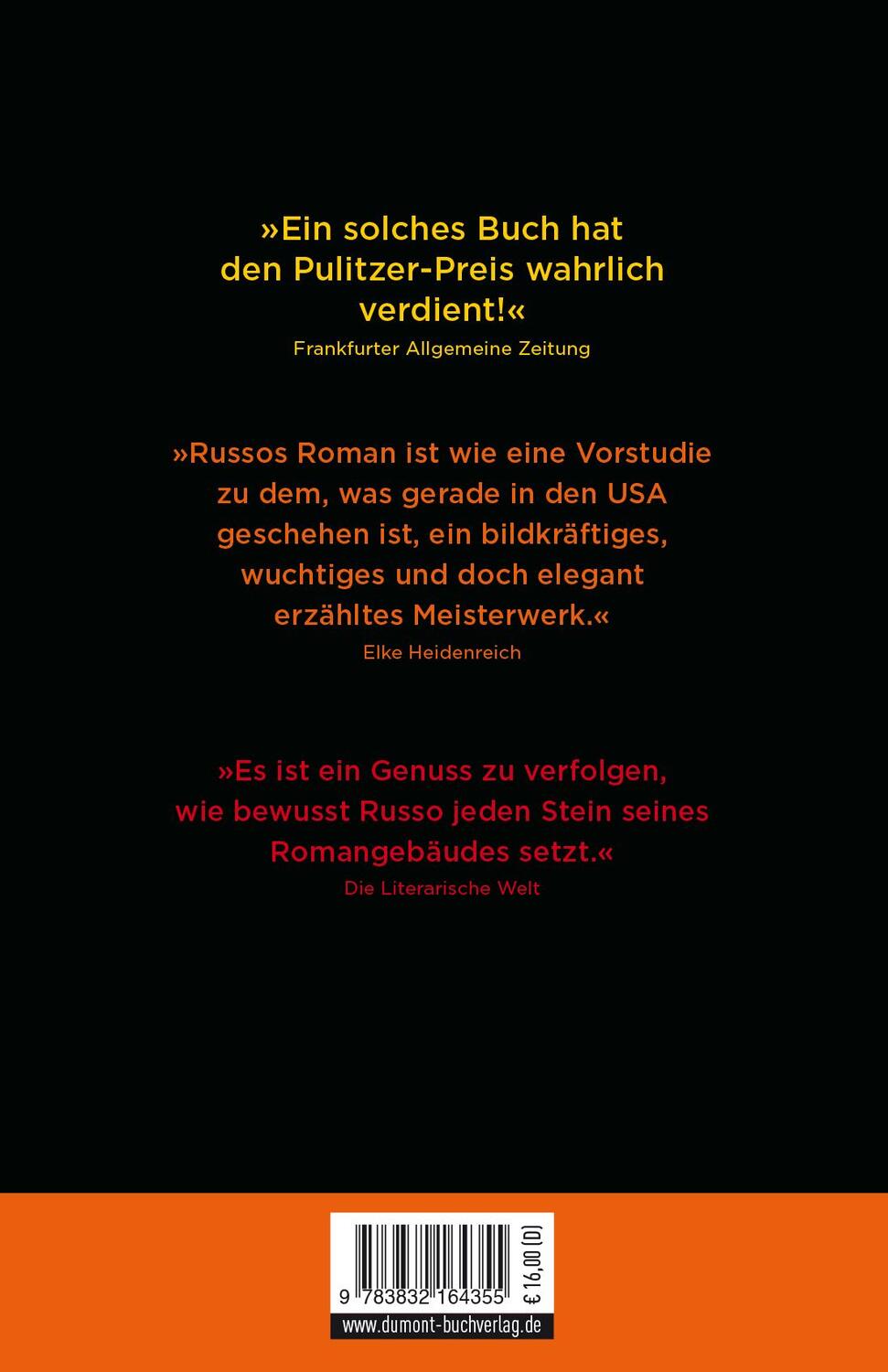 Rückseite: 9783832164355 | Diese gottverdammten Träume | Richard Russo | Taschenbuch | Deutsch