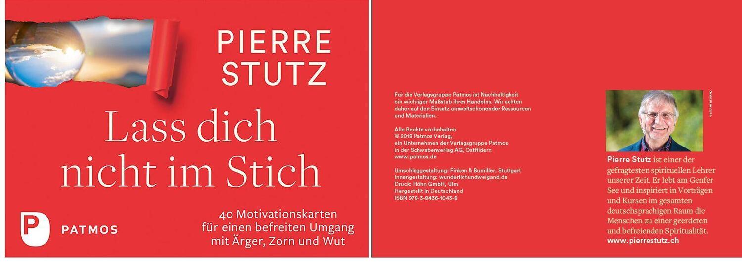 Bild: 9783843610438 | Lass dich nicht im Stich | Pierre Stutz | Box | 42 S. | Deutsch | 2018