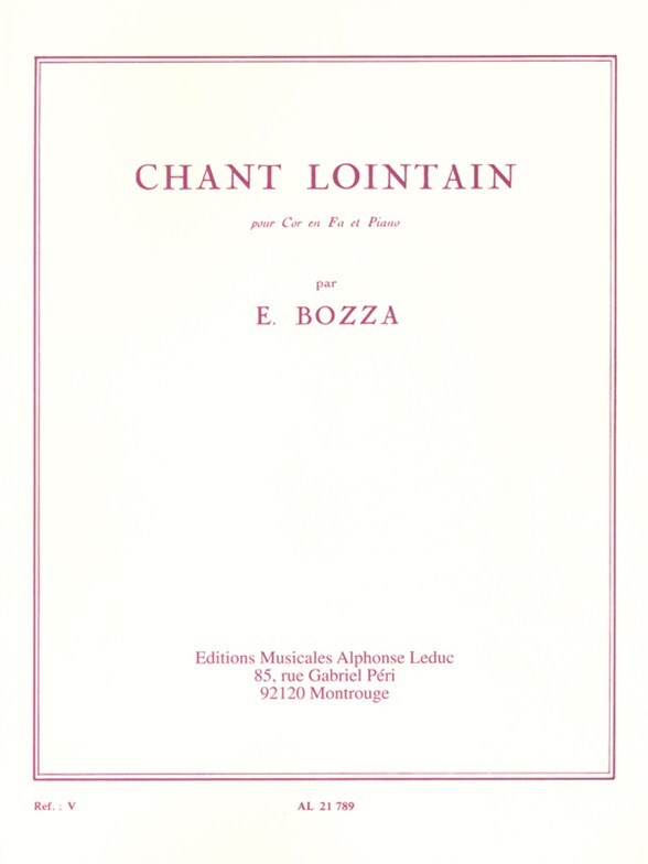 Cover: 9790046217890 | Chant Lointain | Eugène Bozza | Buch | Alphonse Leduc