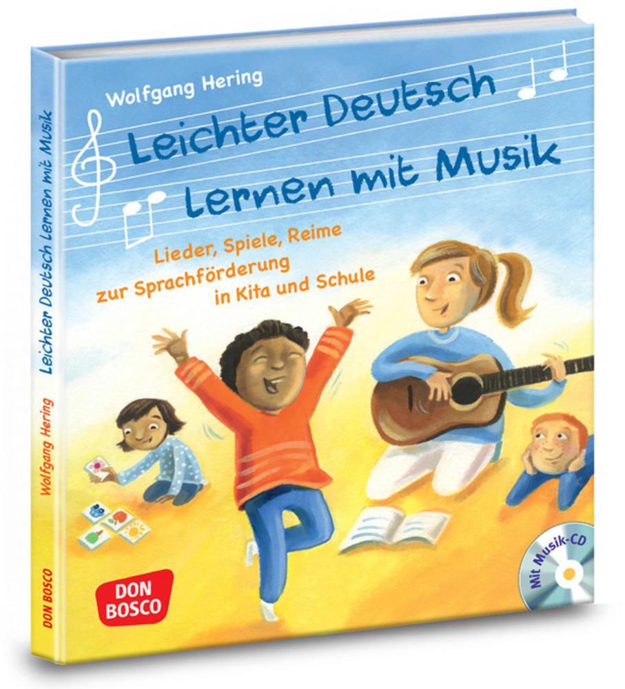 Cover: 9783769823813 | Leichter Deutsch lernen mit Musik, m. Audio-CD und Bildkarten | Hering