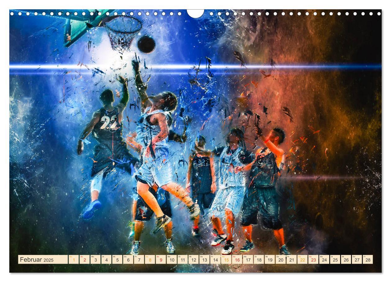 Bild: 9783435325146 | Basketball extrem (Wandkalender 2025 DIN A3 quer), CALVENDO...