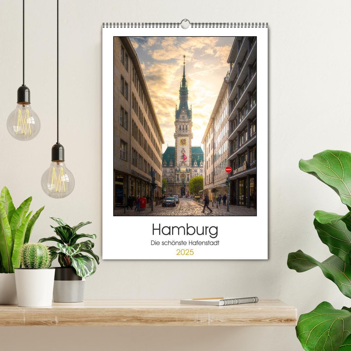 Bild: 9783435917853 | Hamburg - Die schönste Hafenstadt (Wandkalender 2025 DIN A2 hoch),...