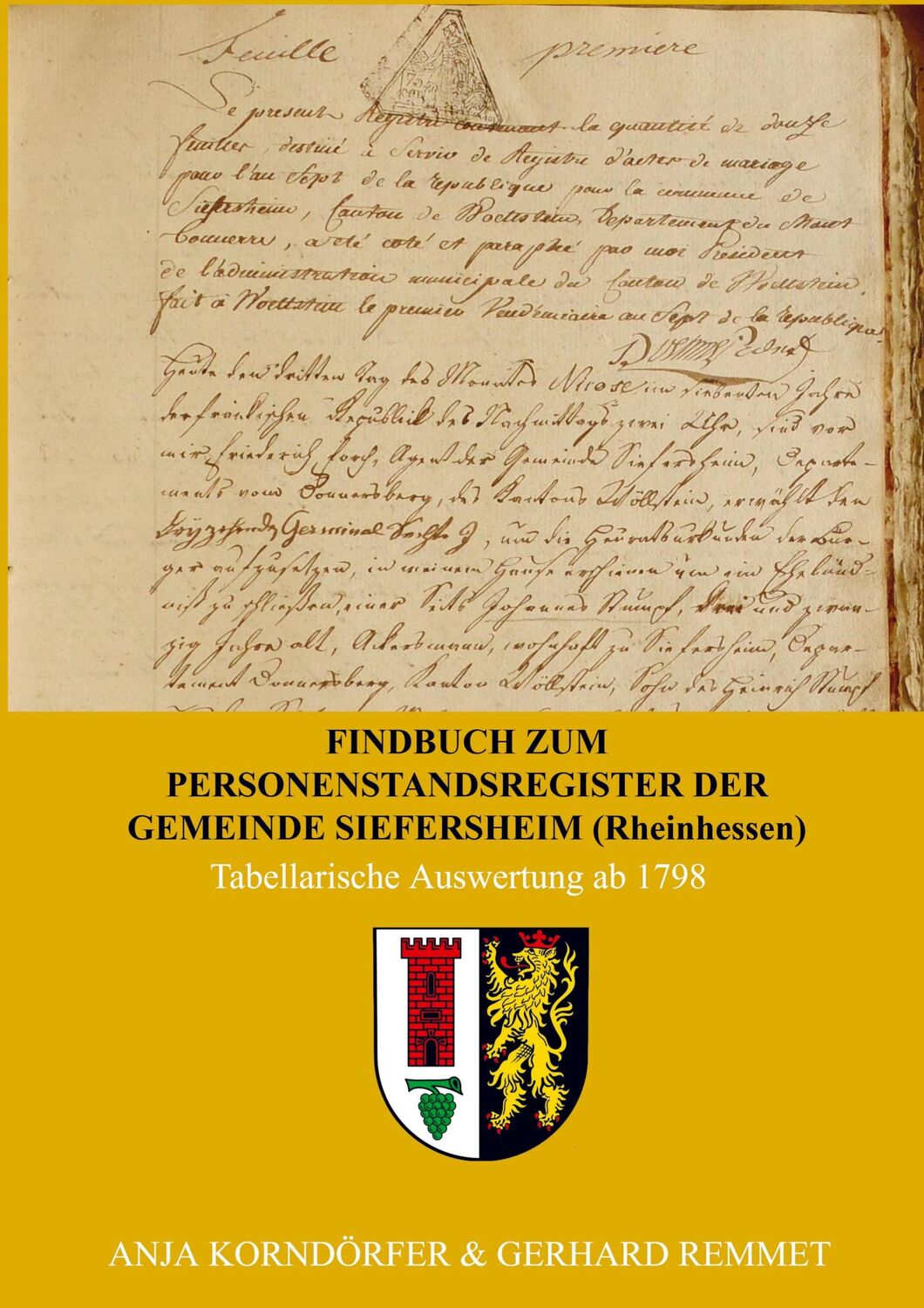 Cover: 9789403758930 | Findbuch zum Personenstandsregister der Gemeinde Siefersheim/...