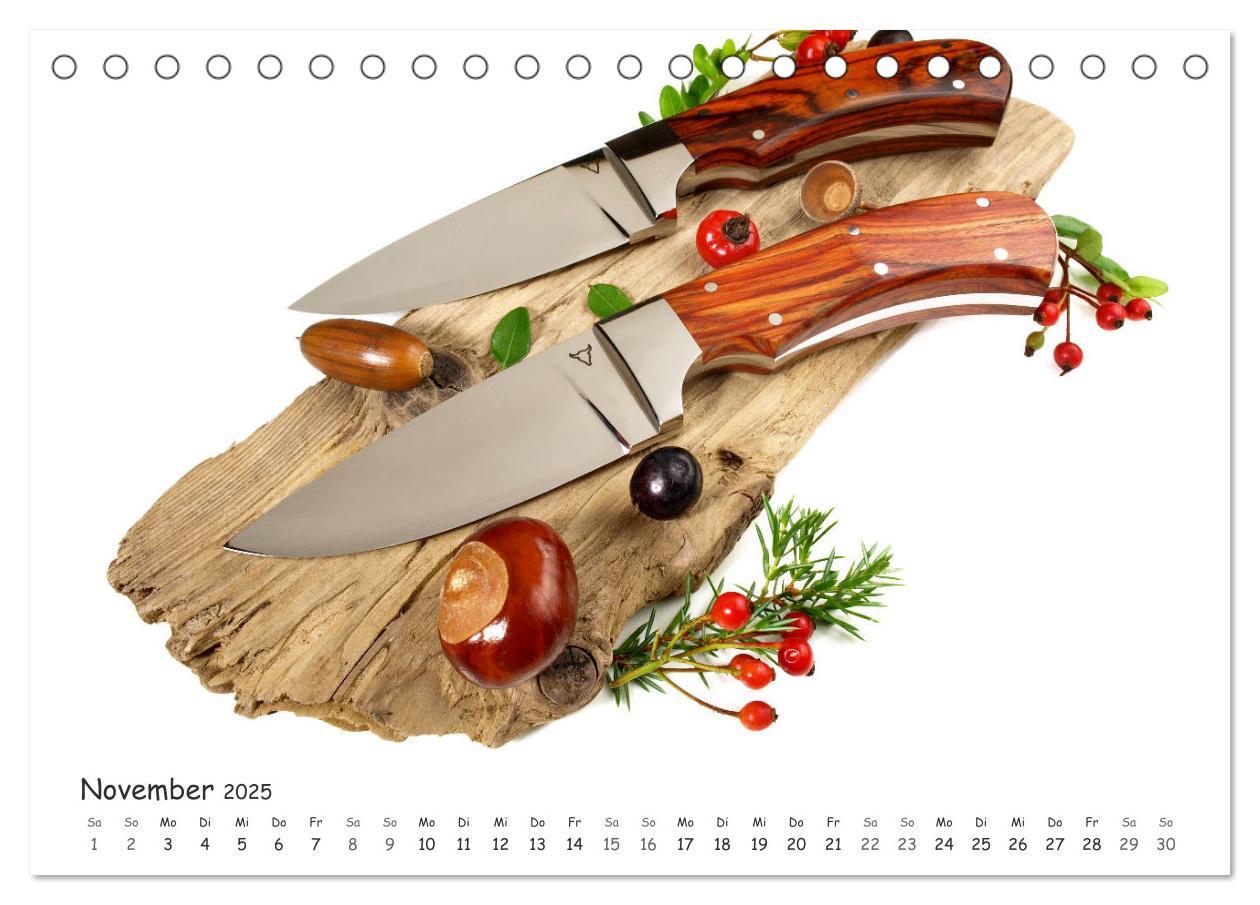 Bild: 9783435210671 | Handgefertigte Jagdmesser (Tischkalender 2025 DIN A5 quer),...