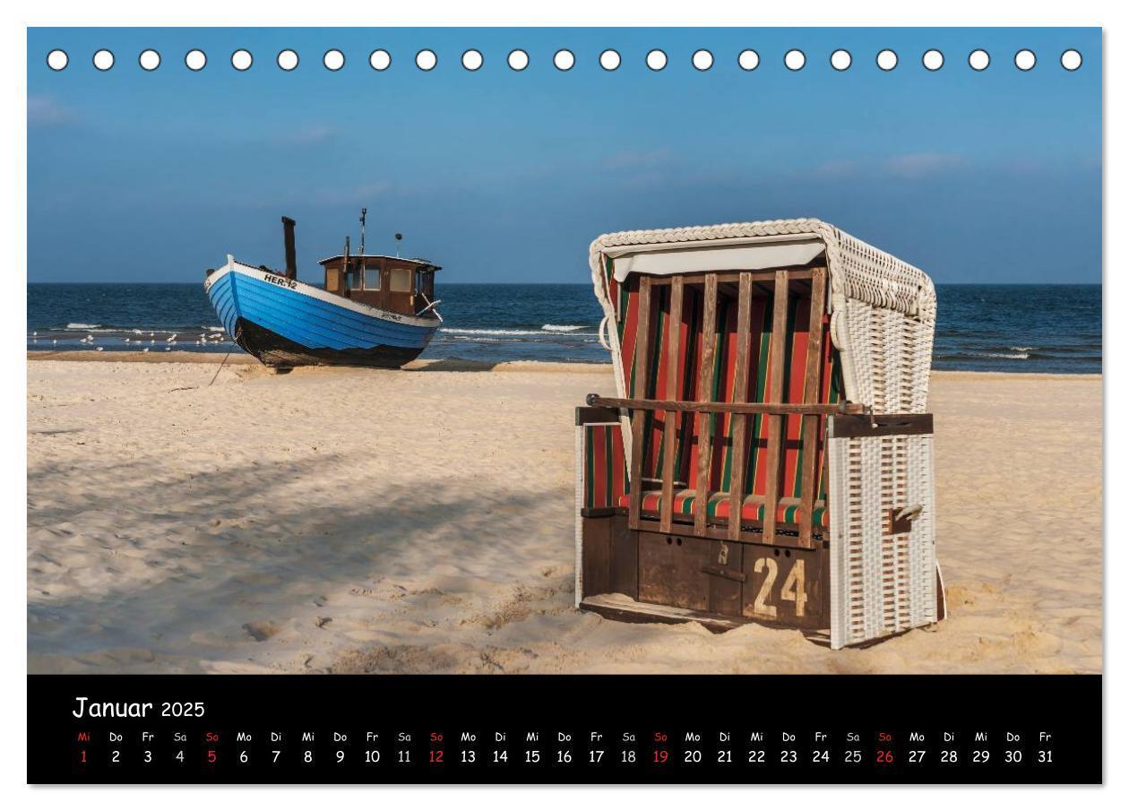 Bild: 9783435707287 | Insel Usedom (Tischkalender 2025 DIN A5 quer), CALVENDO Monatskalender