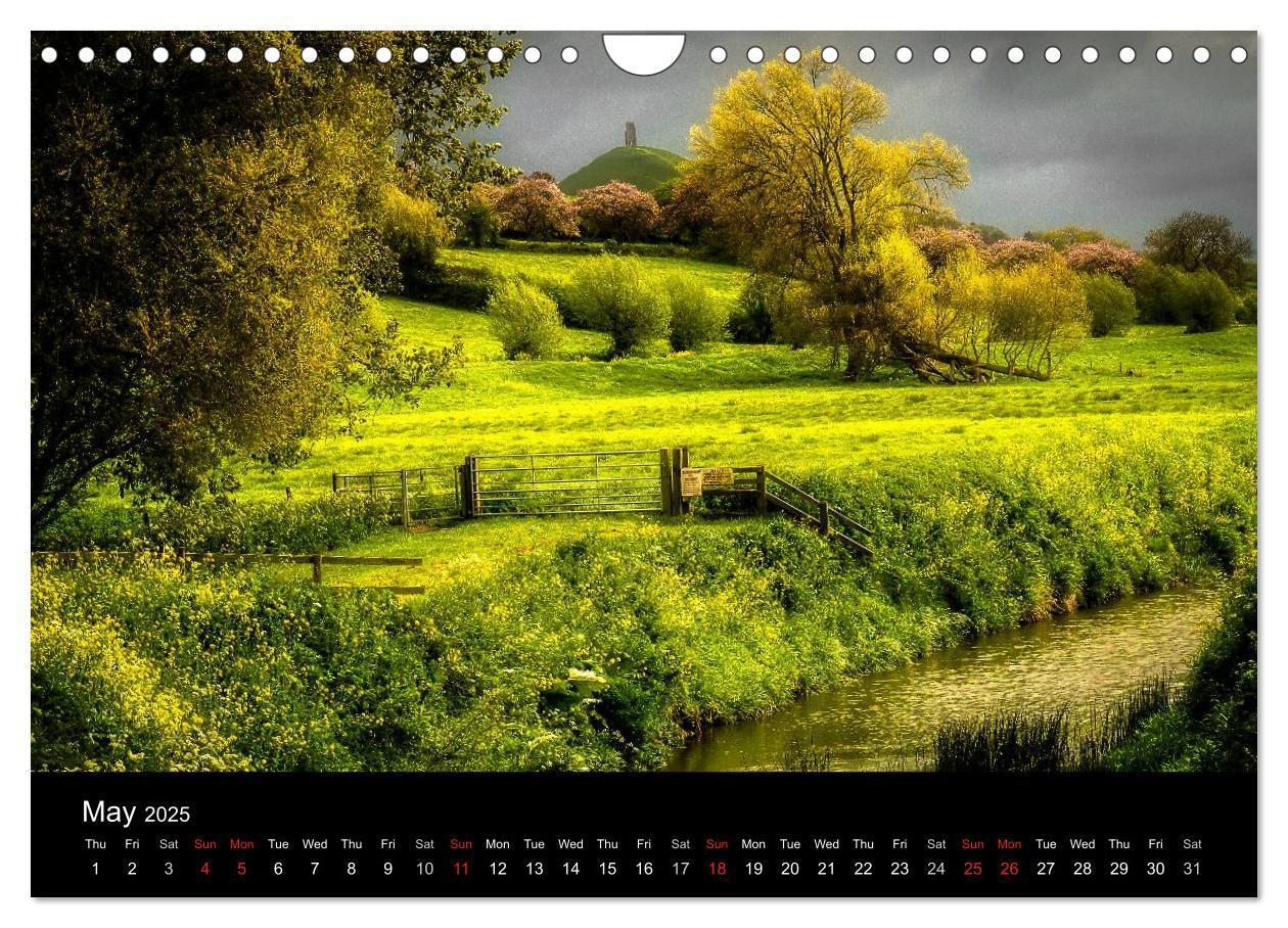 Bild: 9781325956593 | Glastonbury Tor (Wall Calendar 2025 DIN A4 landscape), CALVENDO 12...