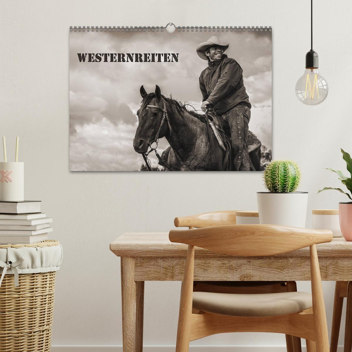 Bild: 9783435569656 | Westernreiten (Wandkalender 2025 DIN A3 quer), CALVENDO Monatskalender