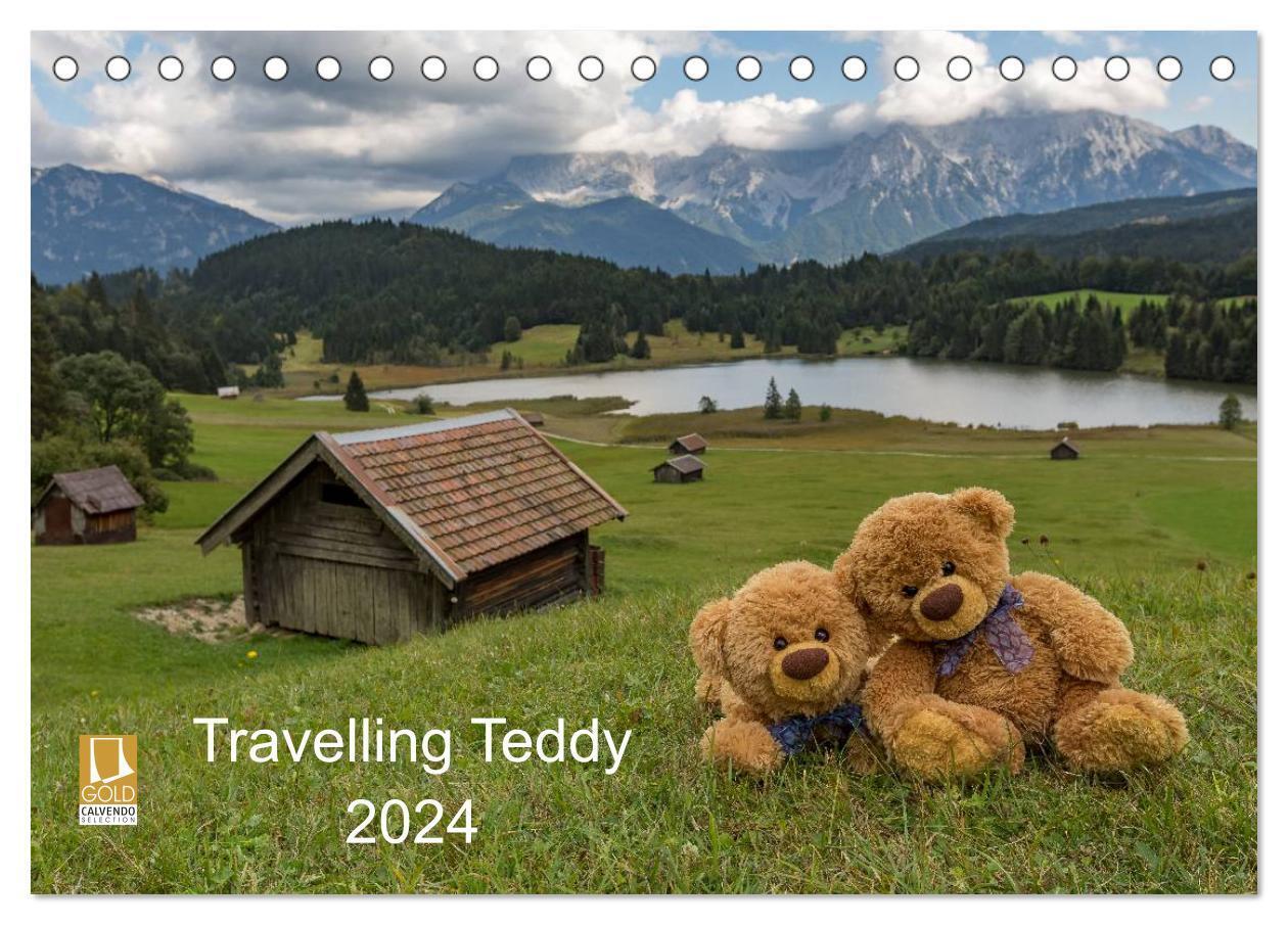 Cover: 9783675892811 | Travelling Teddy 2024 (Tischkalender 2024 DIN A5 quer), CALVENDO...