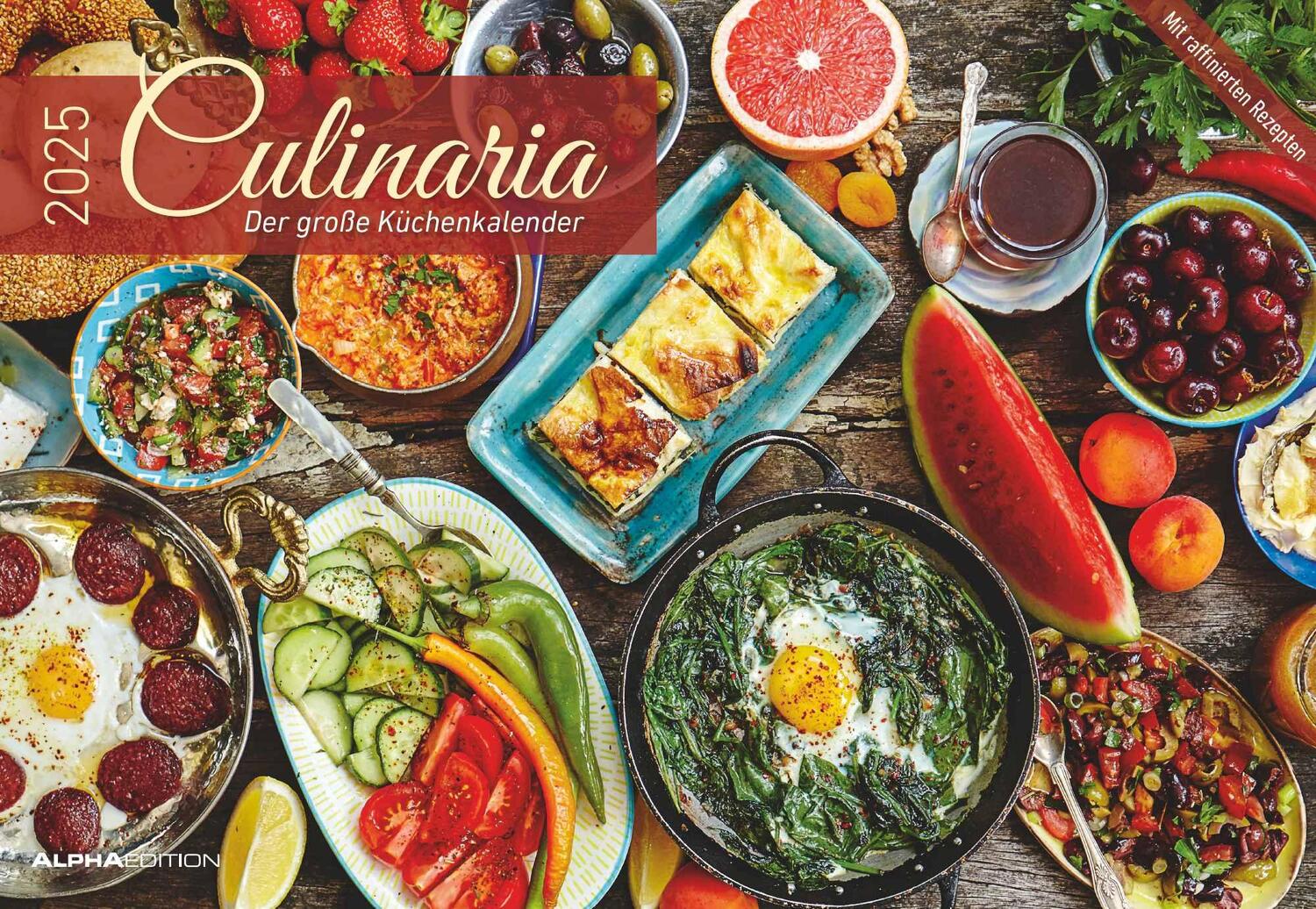 Cover: 4251732344610 | Culinaria - Der große Küchenkalender 2025 - Bildkalender 42x29 cm...