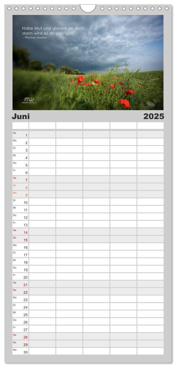 Bild: 9783457120545 | Familienplaner 2025 - Gedanken... Bildkalender mit Sprüchen mit 5...