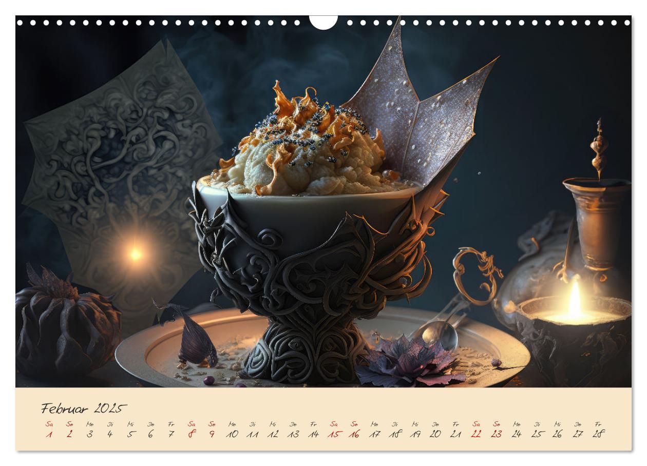 Bild: 9783383891045 | Gothic Food (Wandkalender 2025 DIN A3 quer), CALVENDO Monatskalender