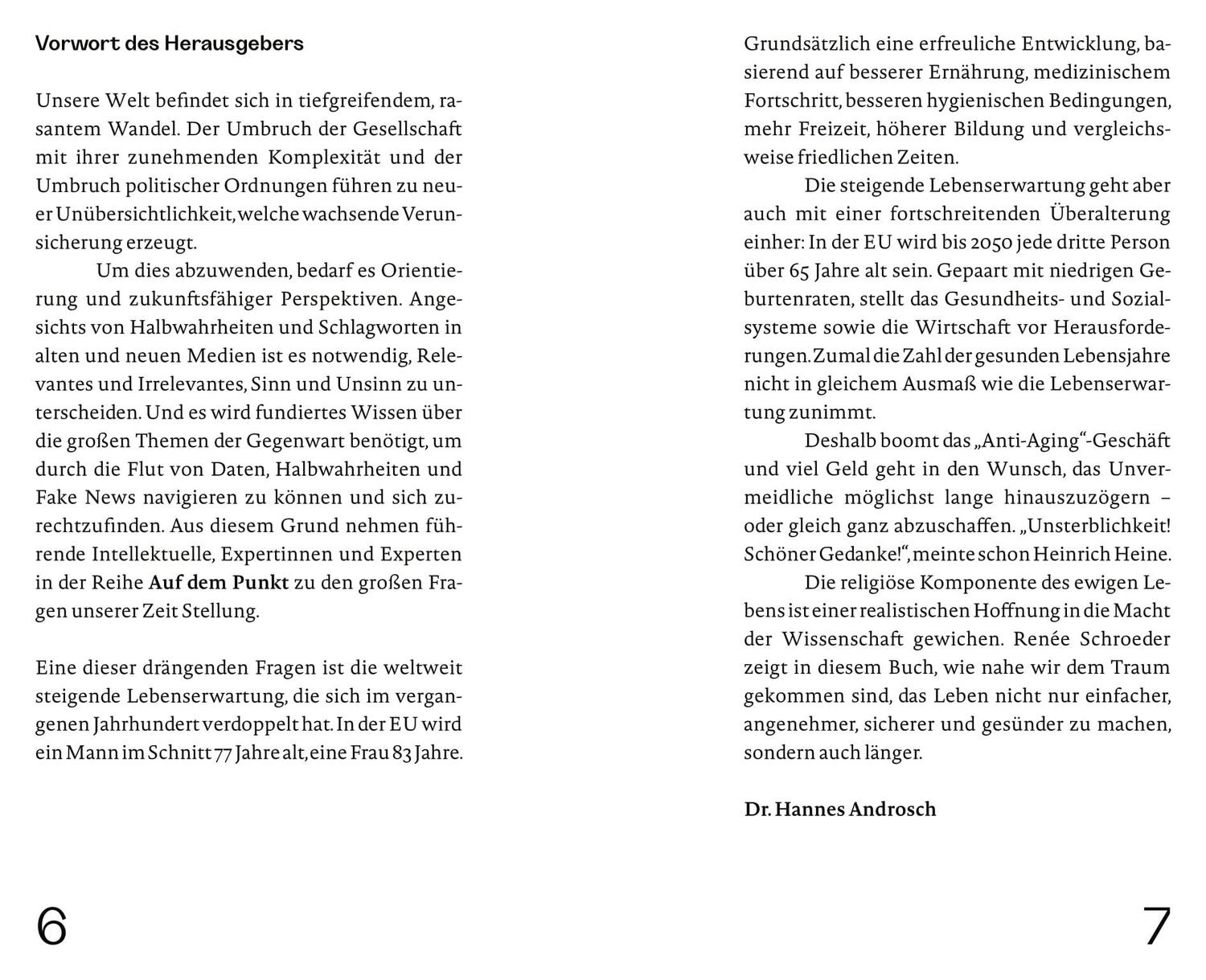 Bild: 9783710606489 | Der Traum von der Unsterblichkeit | Renée Schroeder | Buch | 144 S.