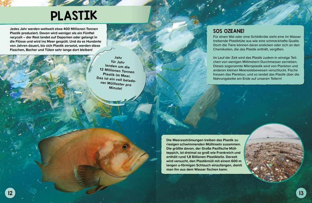 Bild: 9783845834405 | Weniger ins Meer | Was du tun kannst, um Plastik und Müll zu vermeiden