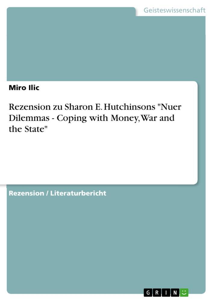 Cover: 9783346958389 | Rezension zu Sharon E. Hutchinsons "Nuer Dilemmas - Coping with...