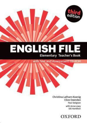 Cover: 9780194598743 | English File third edition: Elementary: Teacher's Book with Test...