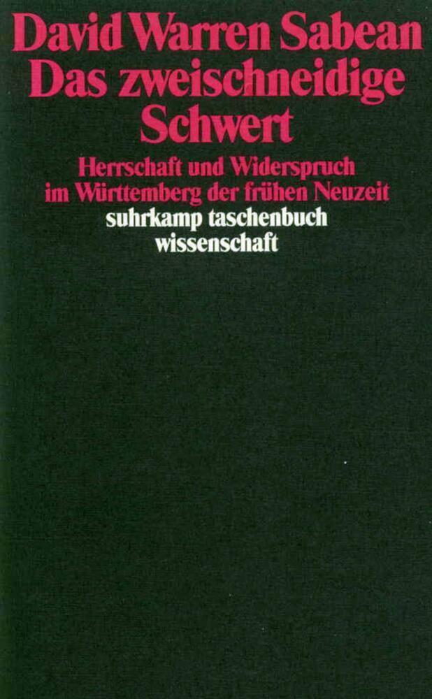 Cover: 9783518284889 | Das zweischneidige Schwert | David W. Sabean | Taschenbuch | 274 S.