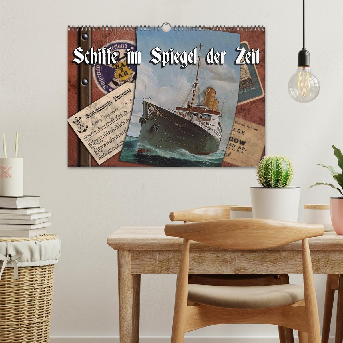 Bild: 9783435776665 | Schiffe im Spiegel ihrer Zeit (Wandkalender 2025 DIN A3 quer),...