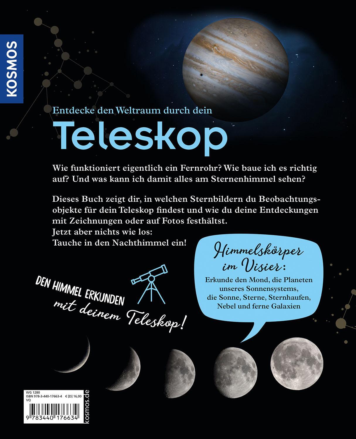 Rückseite: 9783440176634 | Entdecke den Weltraum durch dein Teleskop | Natalie Fischer (u. a.)