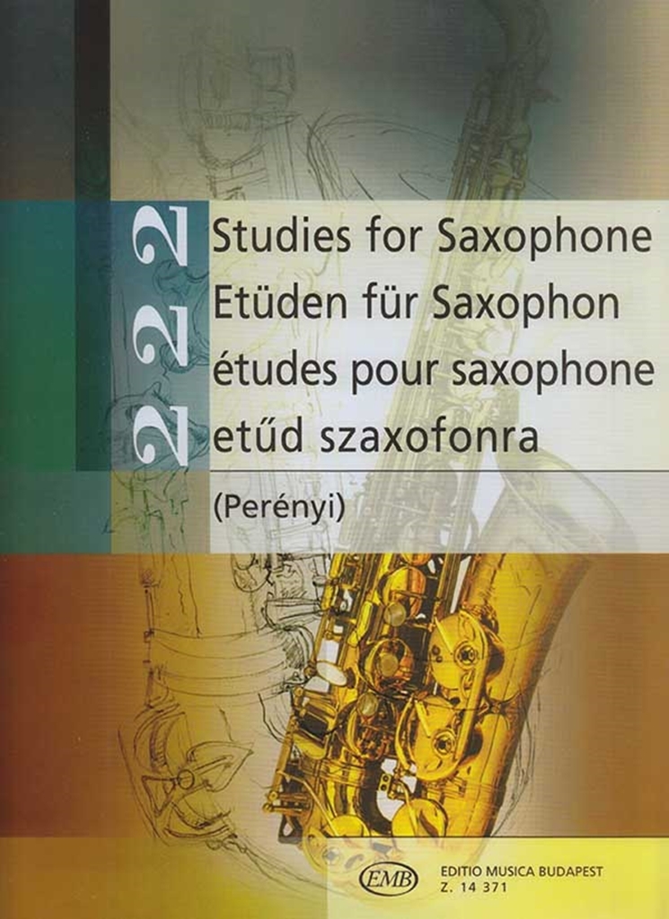 Cover: 9790080143711 | 222 Etüden für Saxophon Perenyi, Peter, Ed Perenyi, Eva, Ed | Perenyi