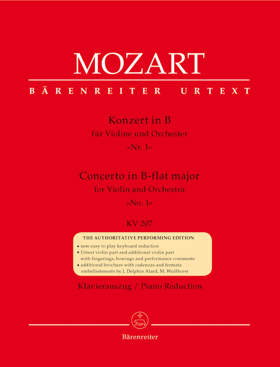 Cover: 9790006457762 | Violin Concerto No.1 in B-flat major K.207 | Wolfgang Amadeus Mozart