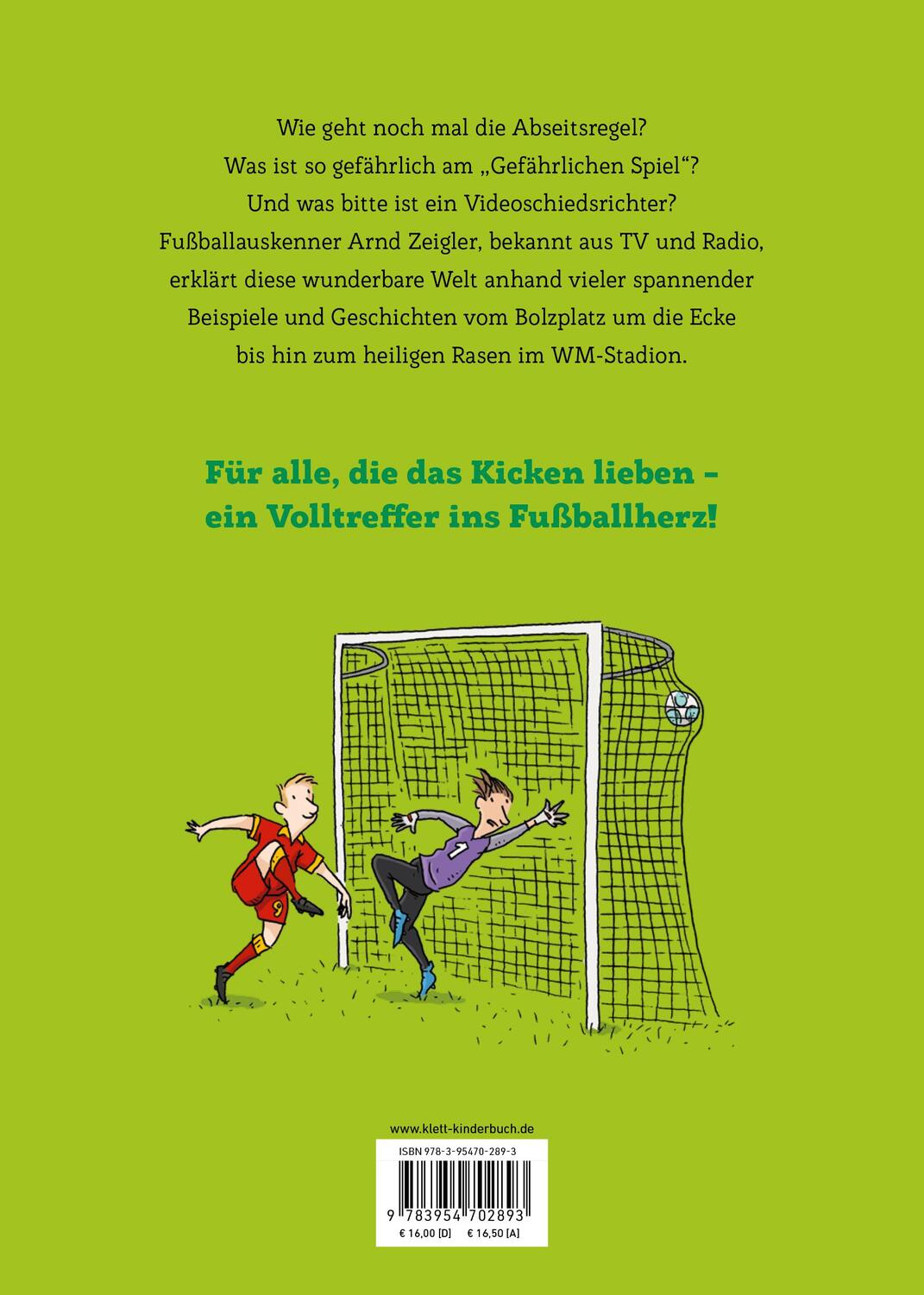 Rückseite: 9783954702893 | Arnd Zeiglers wunderbares Fußballbuch | Arnd Zeigler | Buch | 136 S.