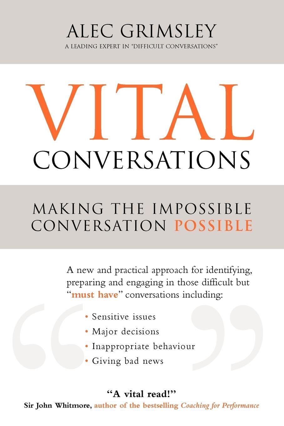 Cover: 9780956312808 | Vital Conversations | Alec Grimsley | Taschenbuch | Paperback | 2010